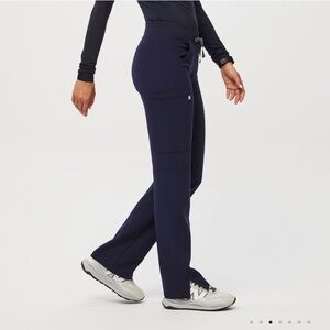 FIGS Kade Cargo Scrub Pants in navy